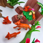 PLAYMOBIL Waldtiere Figuren Tiere Set Reh Fuchs Waschbär Hase Igel Eichhörnchen - nerdyvana.com