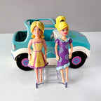 Polly Pocket Auto-Set Strand Jeep mit 2 Figuren nerdycustom MOC Edition - nerdyvana.com