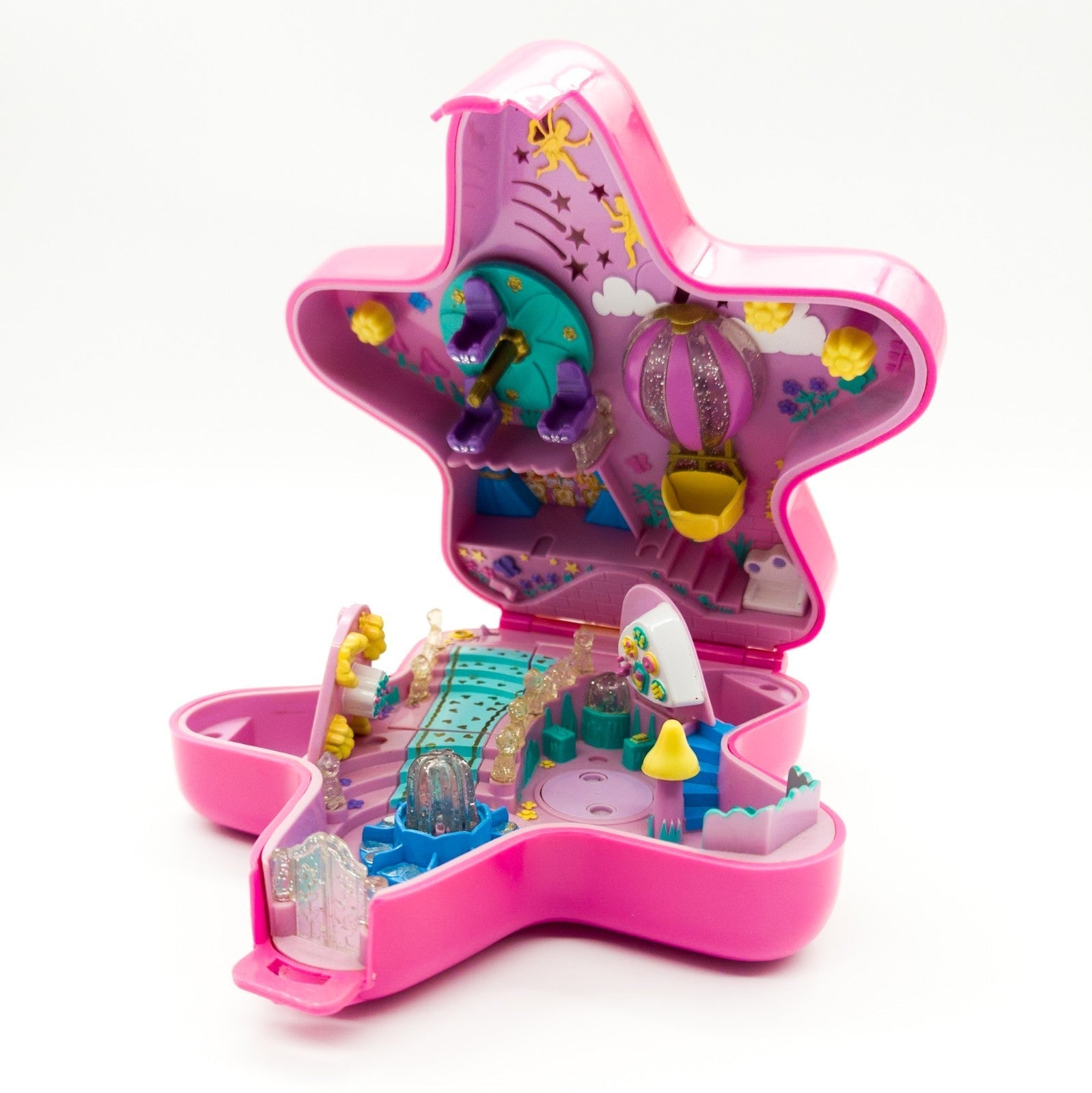 Polly Pocket® Mattel® BlueBird - Fairy Light Wonderland 1993 Star Pink Retro 90s - nerdyvana.com