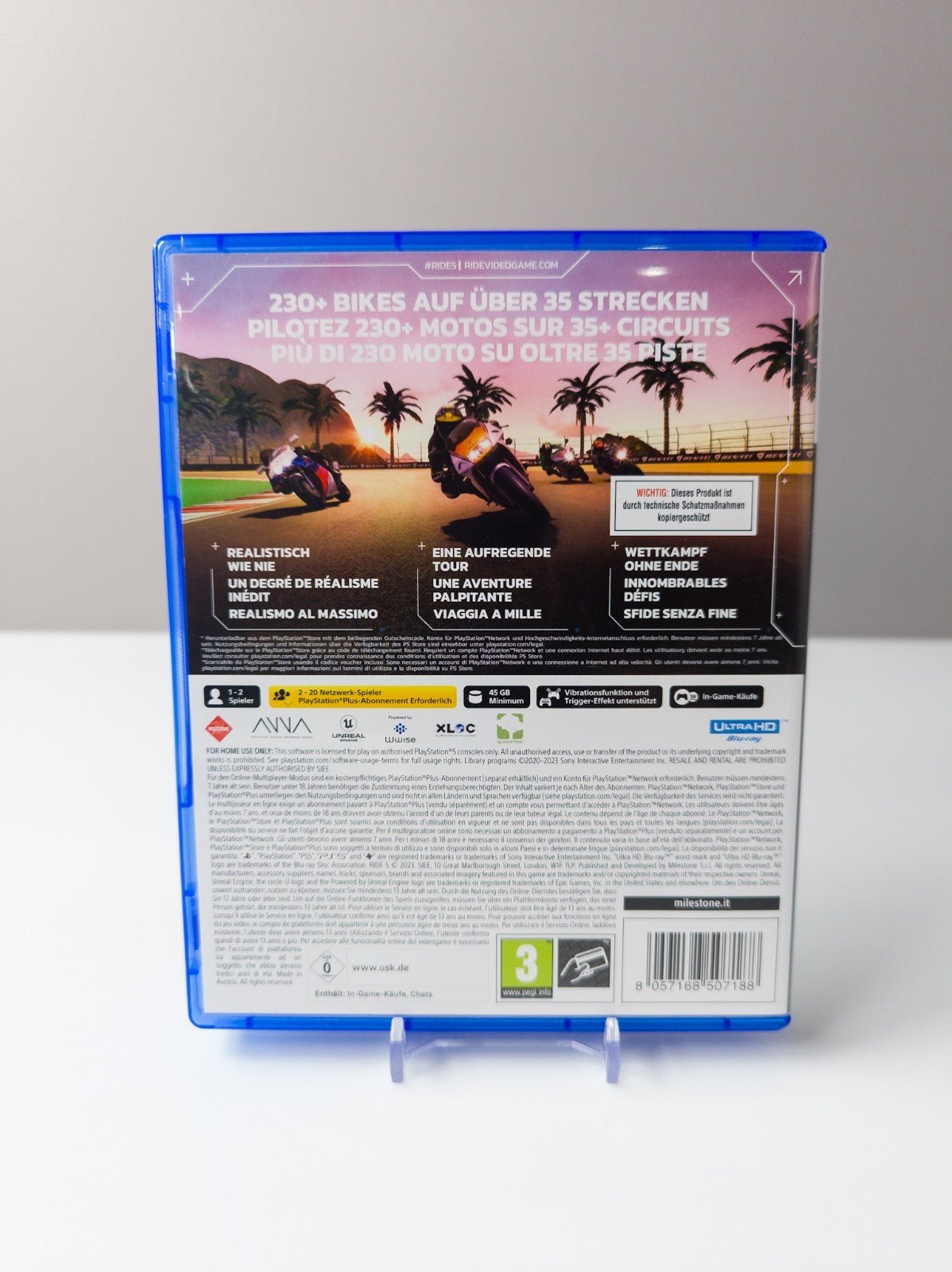 RIDE 5 Day One Edition PS5 Rennspiel neuwertig Milestone Motorsport Zweitbild