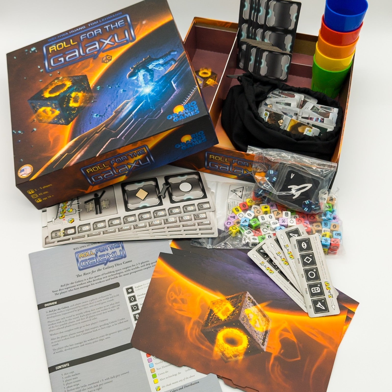 Rio Grande Games Roll for the Galaxy Brettspiel komplett Sammlerzustand 2014 - nerdyvana.com