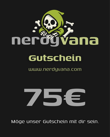 nerdyvana.com Gutschein 10–250 € – Geschenk Nerds Star Wars Gaming Anime