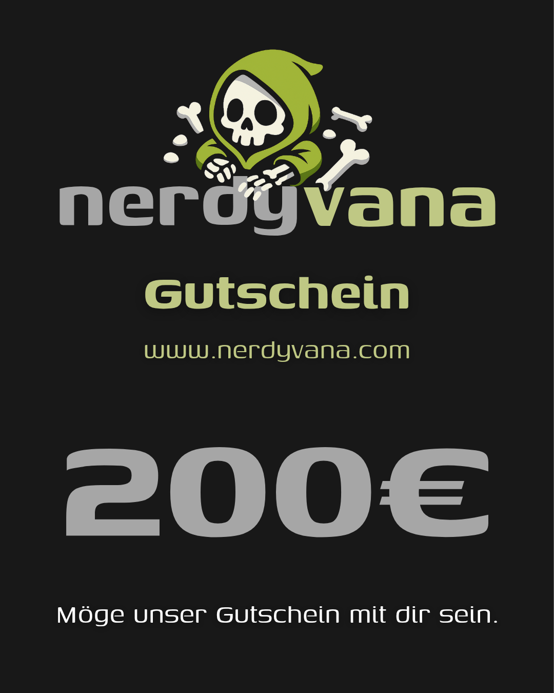 nerdyvana.com Gutschein 10–250 € – Geschenk Nerds Star Wars Gaming Anime