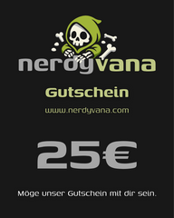 nerdyvana.com Gutschein 10–250 € – Geschenk Nerds Star Wars Gaming Anime