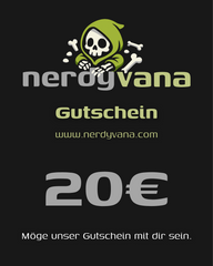 nerdyvana.com Gutschein 10–250 € – Geschenk Nerds Star Wars Gaming Anime