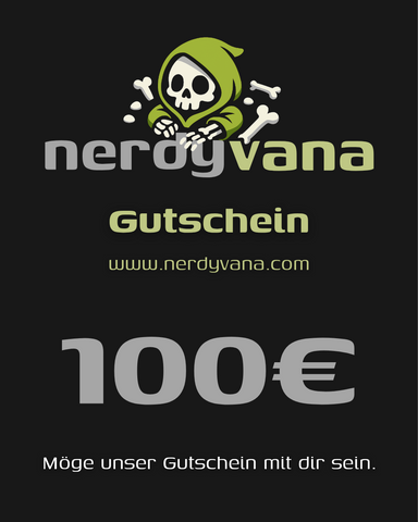 nerdyvana.com Gutschein 10–250 € – Geschenk Nerds Star Wars Gaming Anime