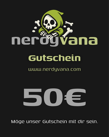 nerdyvana.com Gutschein 10–250 € – Geschenk Nerds Star Wars Gaming Anime