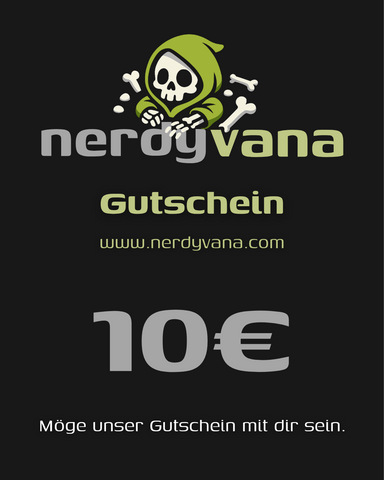 nerdyvana.com Gutschein 10–250 € – Geschenk Nerds Star Wars Gaming Anime
