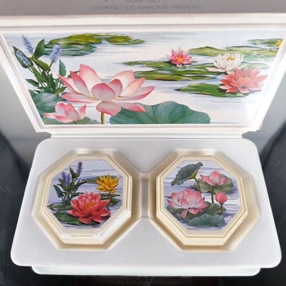 Rose de Noël Vintage Blumenseife 2×75 g 1970 Retro Floral Soap Set – OVP Sammler - nerdyvana.com