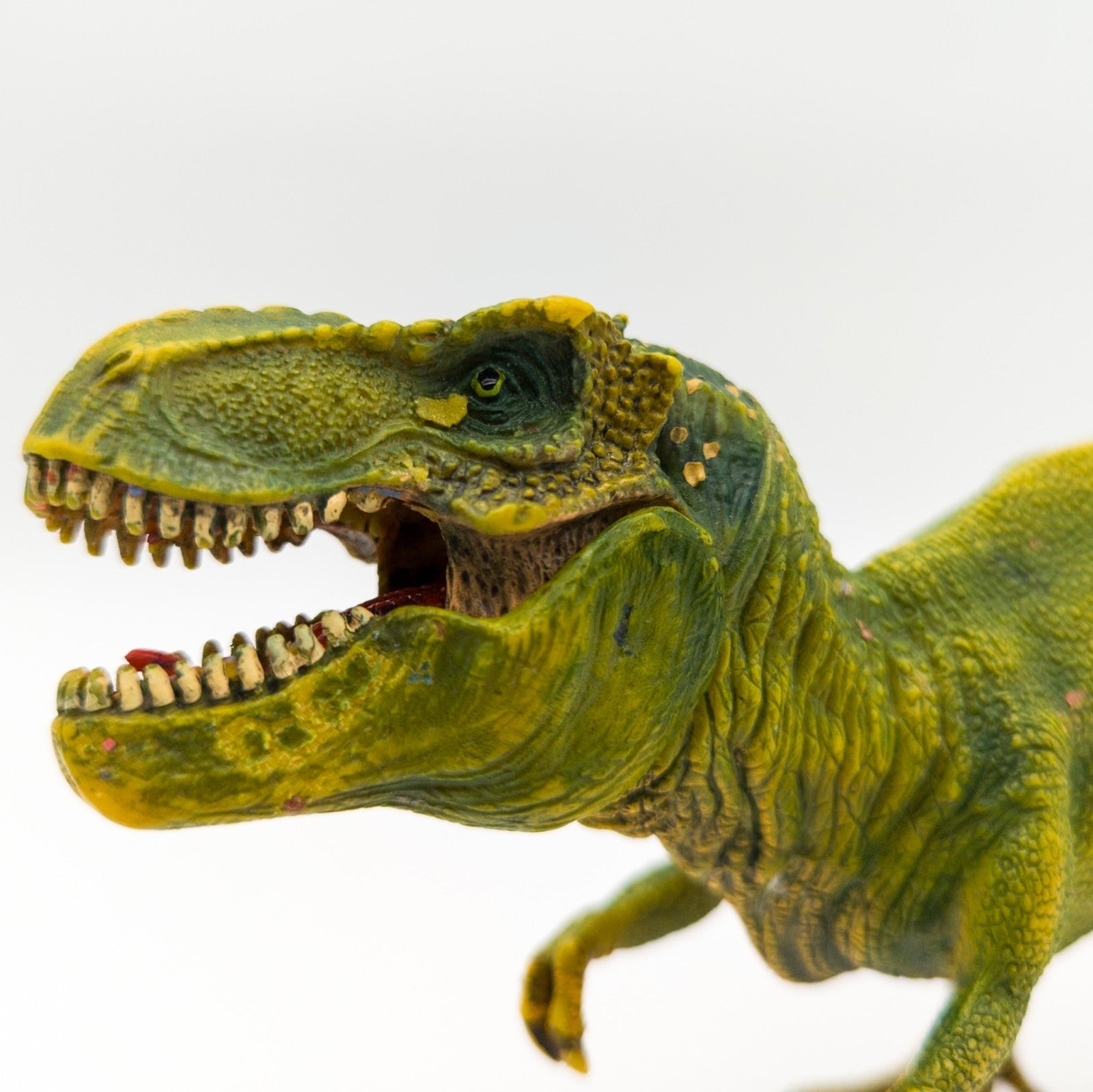 Schleich® Dinosaurier Tyrannosaurus Rex 14525 2011 beweglicher Kiefer grün gelb - nerdyvana.com