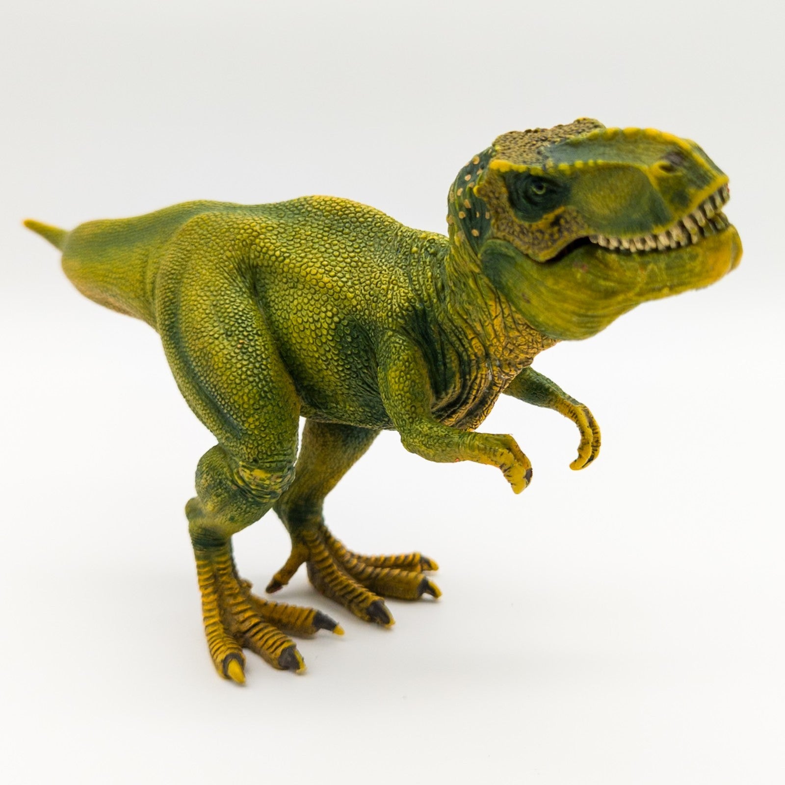 Schleich® Dinosaurier Tyrannosaurus Rex 14525 2011 beweglicher Kiefer grün gelb - nerdyvana.com