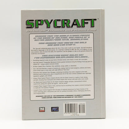 Spycraft d20 System Espionage Role-Playing Game Alderac Entertainment Group 2002 - nerdyvana.com