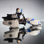 Star Wars Rebel Scooter C - 060A mit Luke Skywalker Figur 2011 Hasbro Playskool - nerdyvana.com