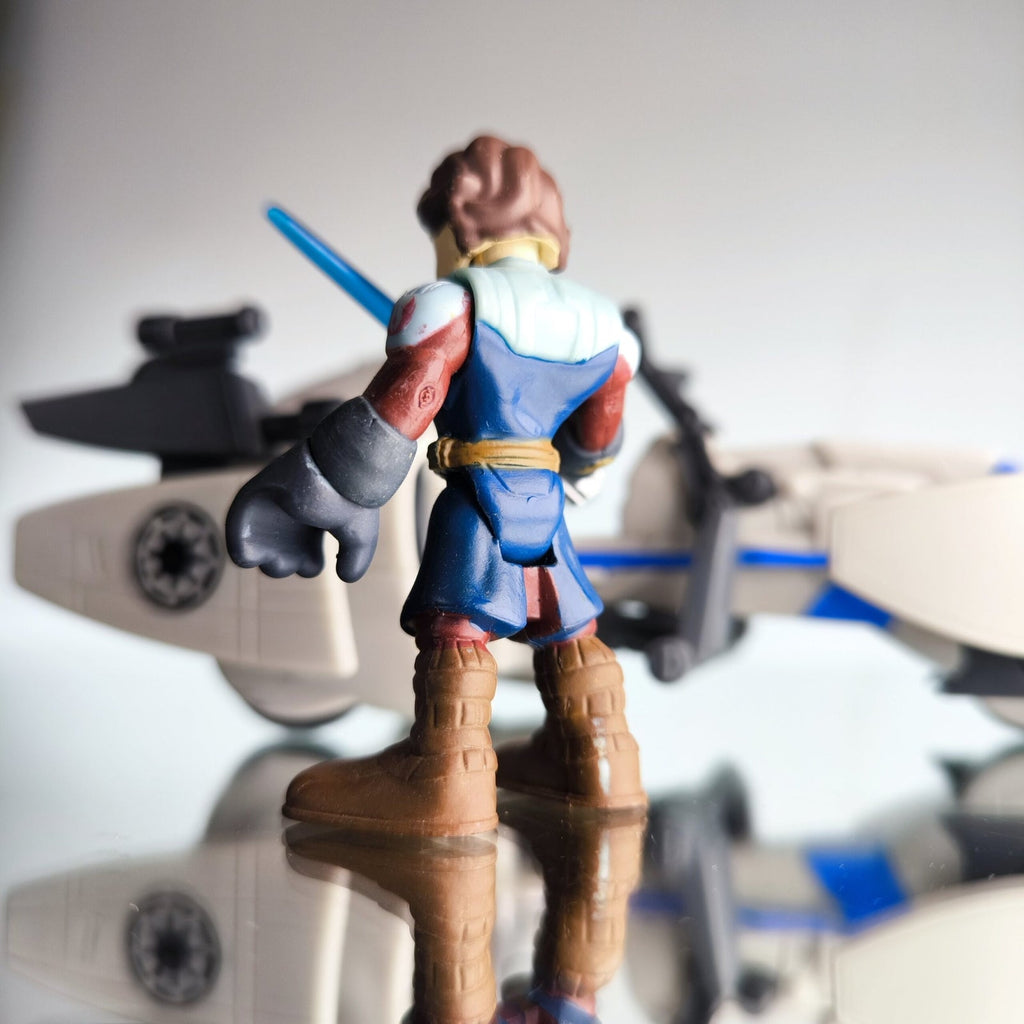 Star Wars Rebel Scooter C - 060A mit Luke Skywalker Figur 2011 Hasbro Playskool - nerdyvana.com