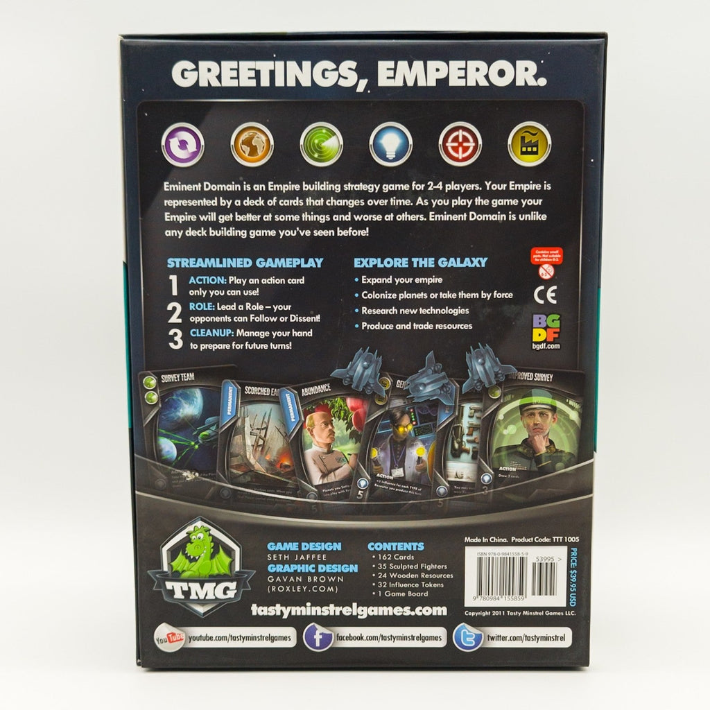 Tasty Minstrel Games Eminent Domain Brettspiel 2011 vollständig Sammlerzustand - nerdyvana.com