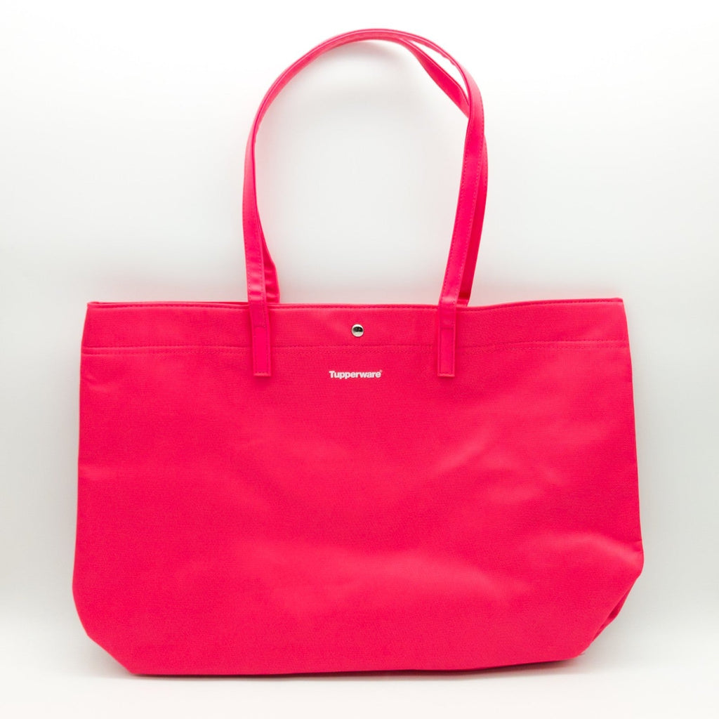 Tupperware Einkaufstasche Shopper pink groß Lunchbox Tasche 53x35x12 cm NEU - nerdyvana.com