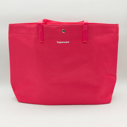 Tupperware Einkaufstasche Shopper pink groß Lunchbox Tasche 53x35x12 cm NEU - nerdyvana.com