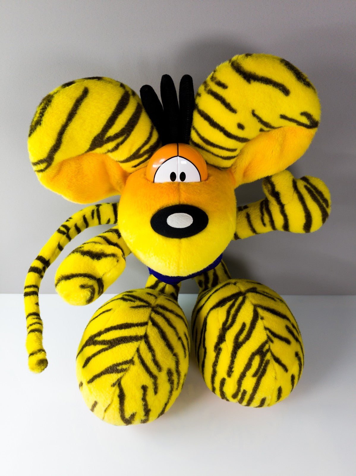 XXL Diddl Plüschfigur 90er Jahre 52 - 60cm Tigerlook Biegedraht selten Rarität TOP - nerdyvana.com